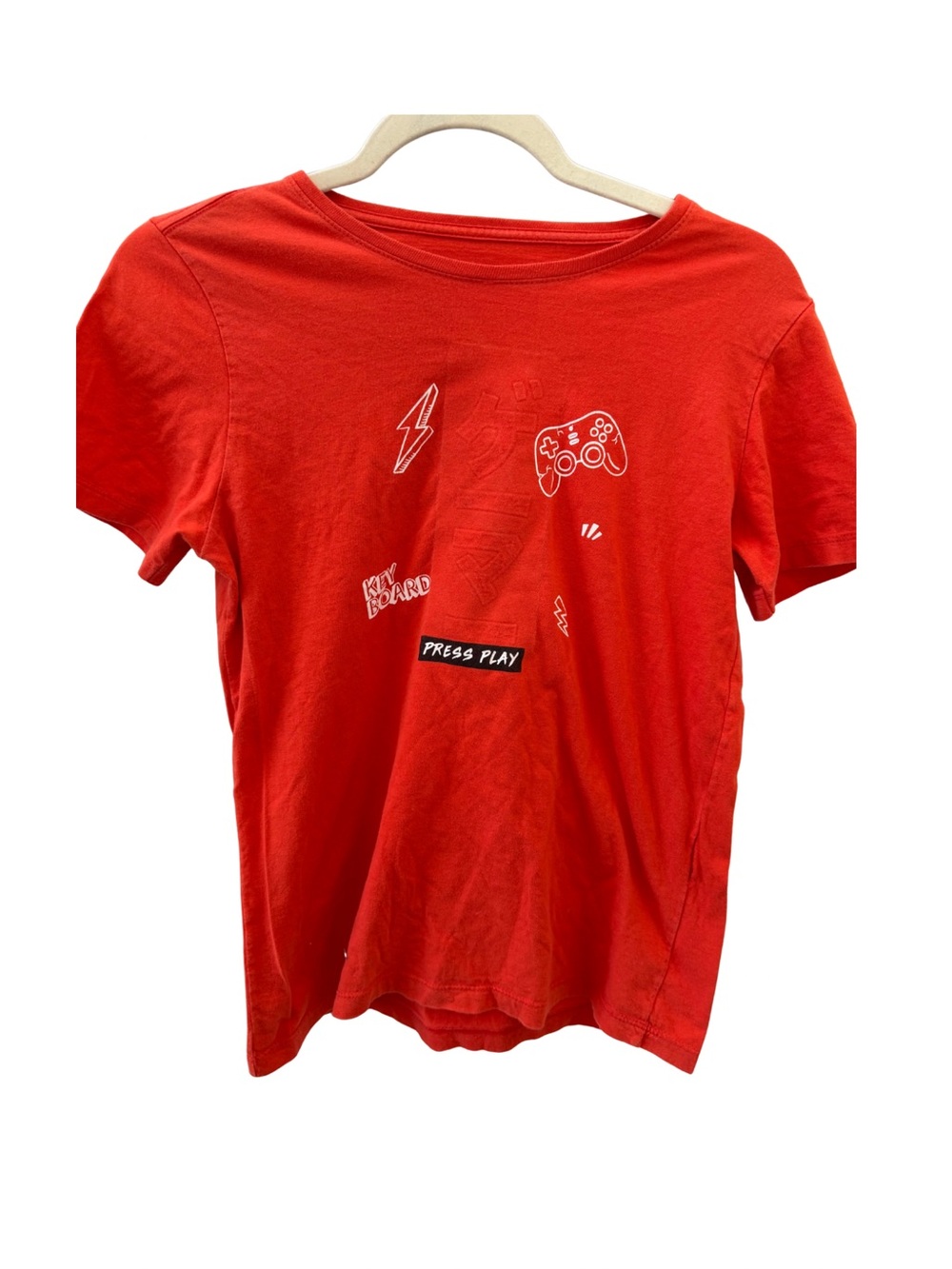Short Sleeve Video Game Gaming Tee - Red - Medium